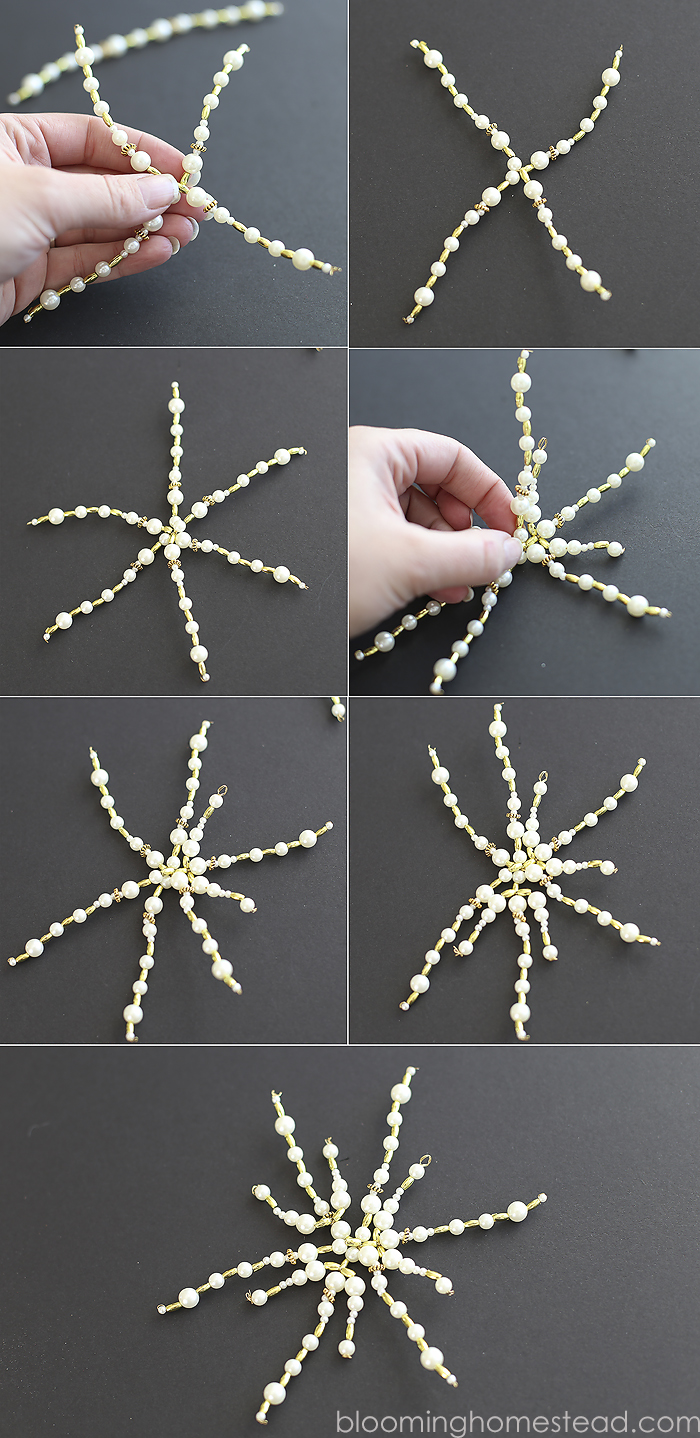How to make perler bead snowflakes / Tutorial / DIY 