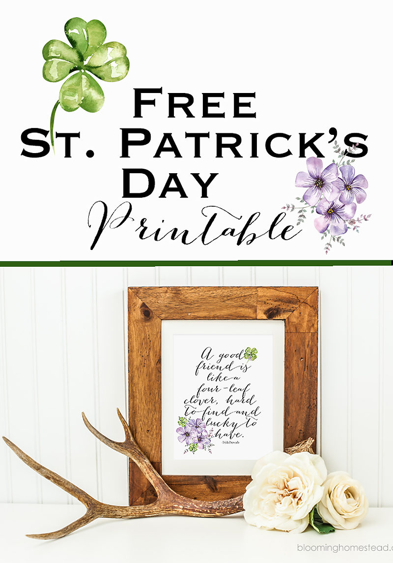 St Patrick s Day Home Decor Print Blooming Homestead
