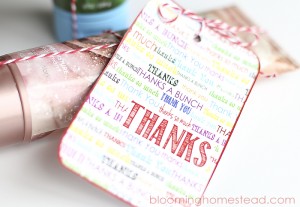 Free Printable Thank You Tags - Blooming Homestead