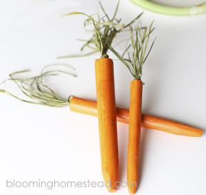 DIY Wood Carrots Tutorial-easy diy project