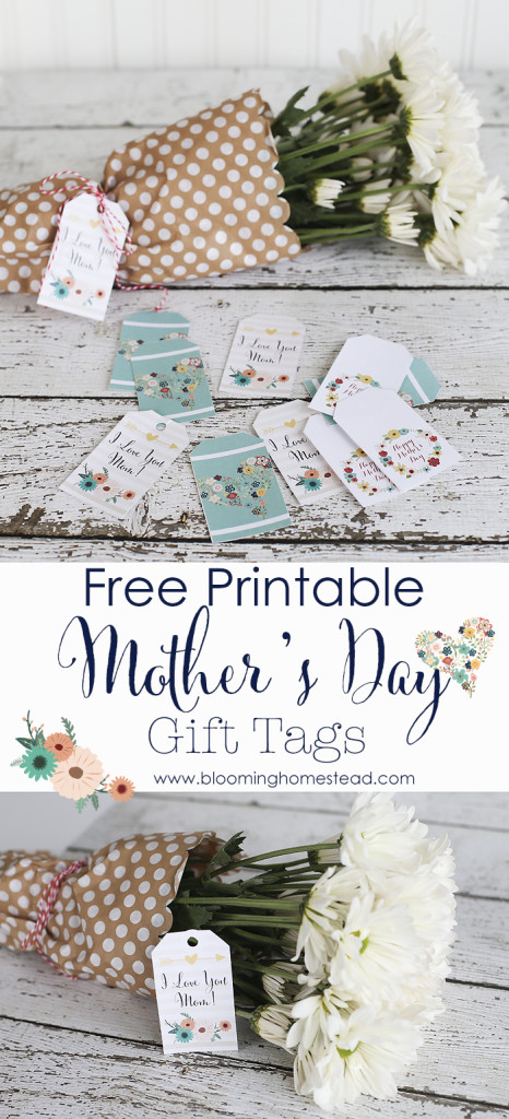 Mother's Day Printable Gift Tags - Blooming Homestead