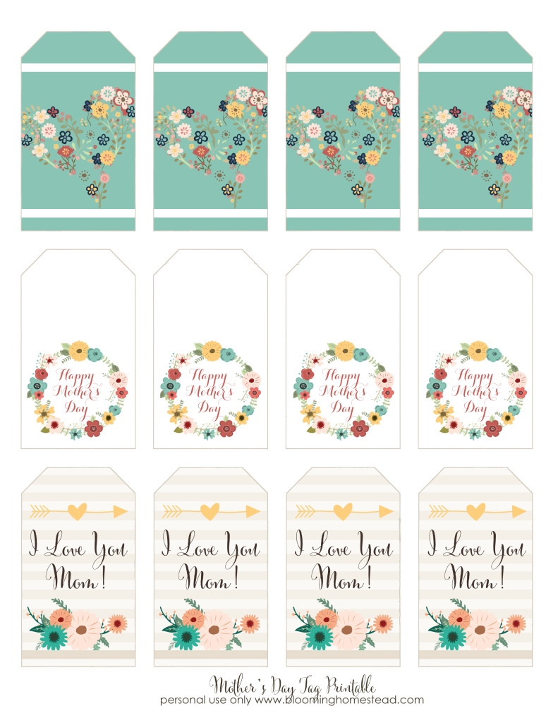 Printable Mothers Day Labels Template