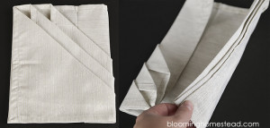 How To Fold Cloth Napkins Blooming Homestead