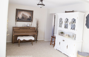 Before and after dining room makeover