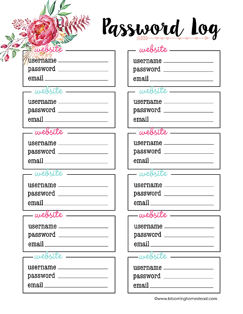 Subscriber Printables - Blooming Homestead