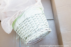 DIY colorblock basket tutorial