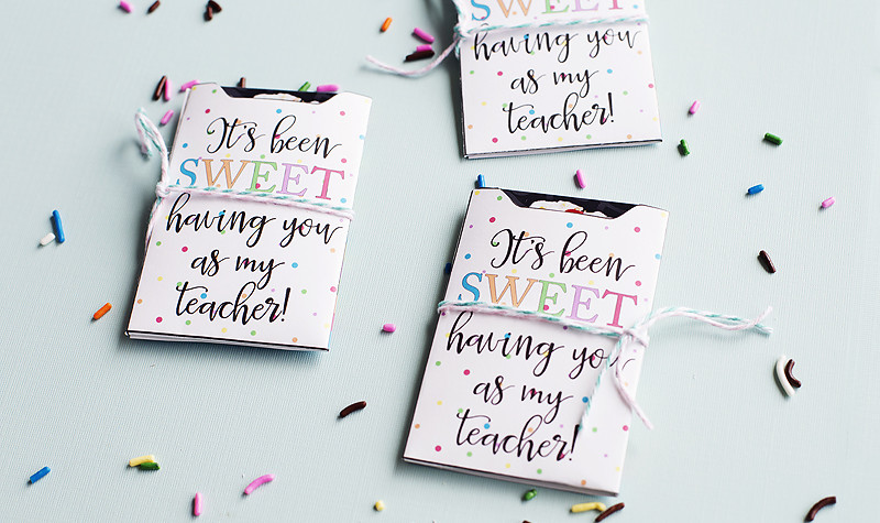 Printable Teacher Appreciation Gift Card Holder.